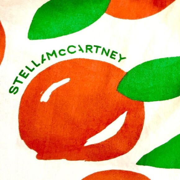 NWT Stella McCartney Kids Ivory & Orange Cotton Skirt with a clementine print. - Picture 7 of 9